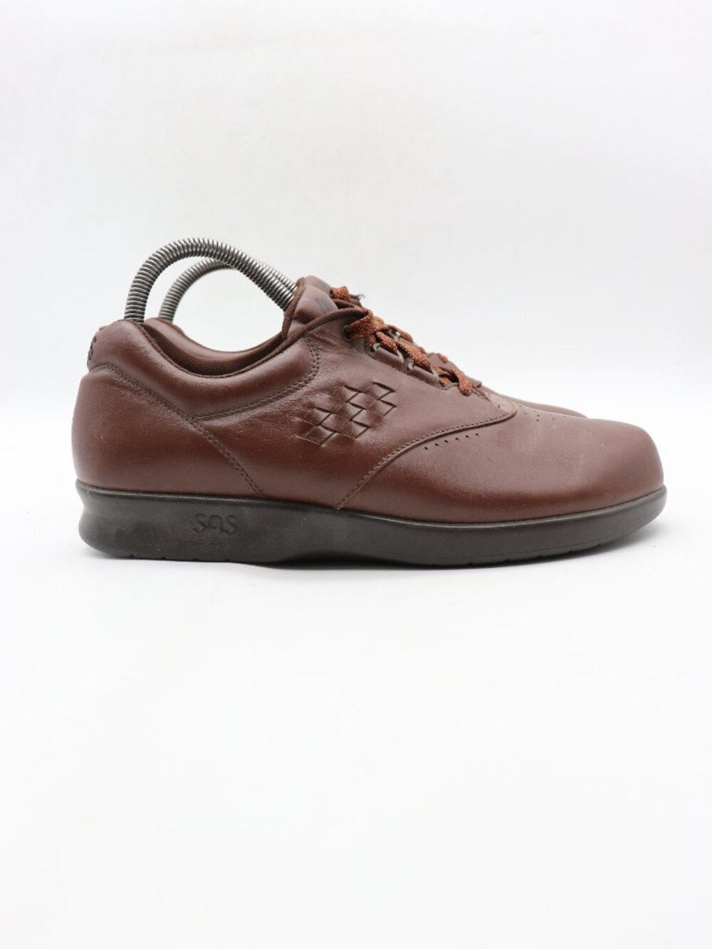 SAS Free Time Women's Size 9.5 W Brown Leather Lace-Up Comfort Shoes